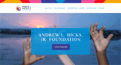 Desktop Screenshot of andrewlhicksjrfoundation.org